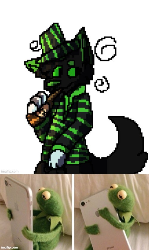 Euphoria by _bowtie_bovine | image tagged in sad kermit phone,i love this,art,furry,drunk | made w/ Imgflip meme maker