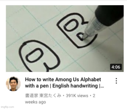 Handwriting be sussy | made w/ Imgflip meme maker