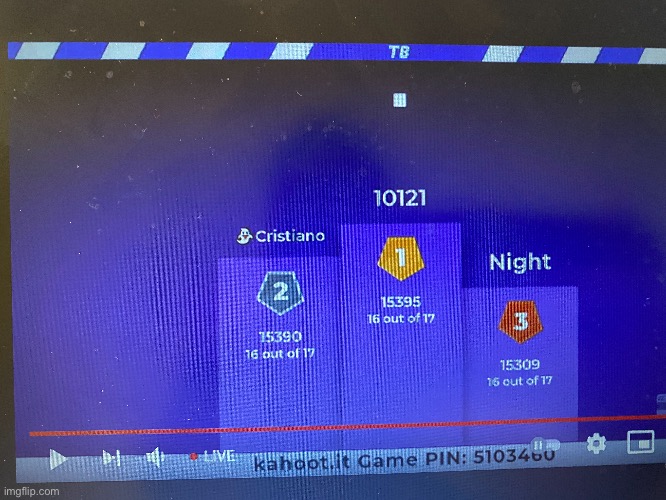 Alright so I played a kahoot live with thousands of people and I joined late that’s why it’s a spammed number username | made w/ Imgflip meme maker