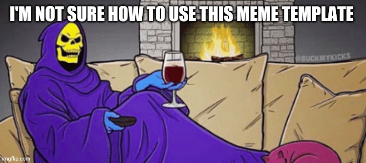 Wine and tv | I'M NOT SURE HOW TO USE THIS MEME TEMPLATE | image tagged in wine and tv | made w/ Imgflip meme maker