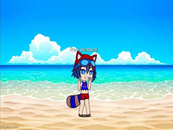 Ren in his swimsuit | made w/ Imgflip meme maker