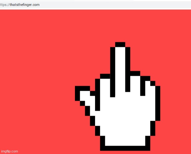 go to thatsthefinger.com | made w/ Imgflip meme maker