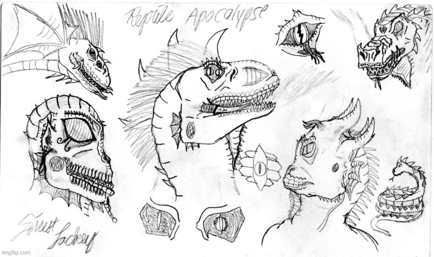 Different Reptoids (Interdimensional, Alien etc). The one above my name was inspired by a dream (bottom left). | image tagged in shapeshifting lizard,aliens,anthro,reptilians,dragons,snakes | made w/ Imgflip meme maker