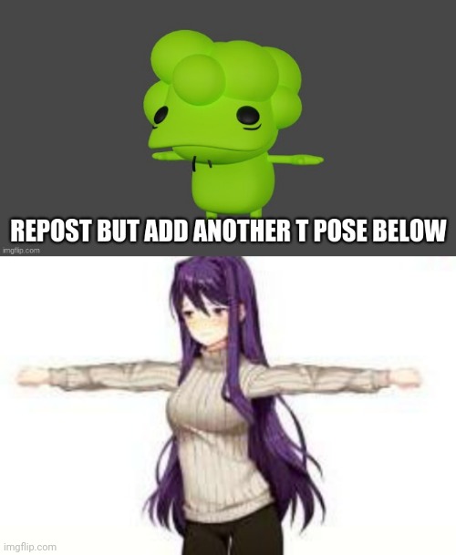 E | image tagged in yuri t-poses sadly | made w/ Imgflip meme maker