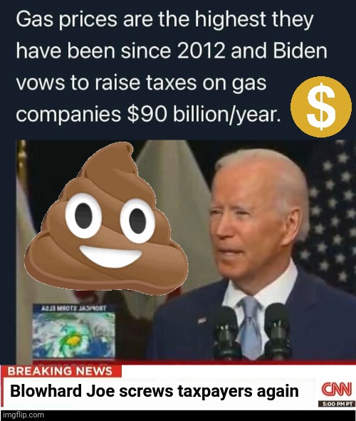 Blowhard Joe screws taxpayers again | Blowhard Joe screws taxpayers again | image tagged in cnn headline transparent banner | made w/ Imgflip meme maker