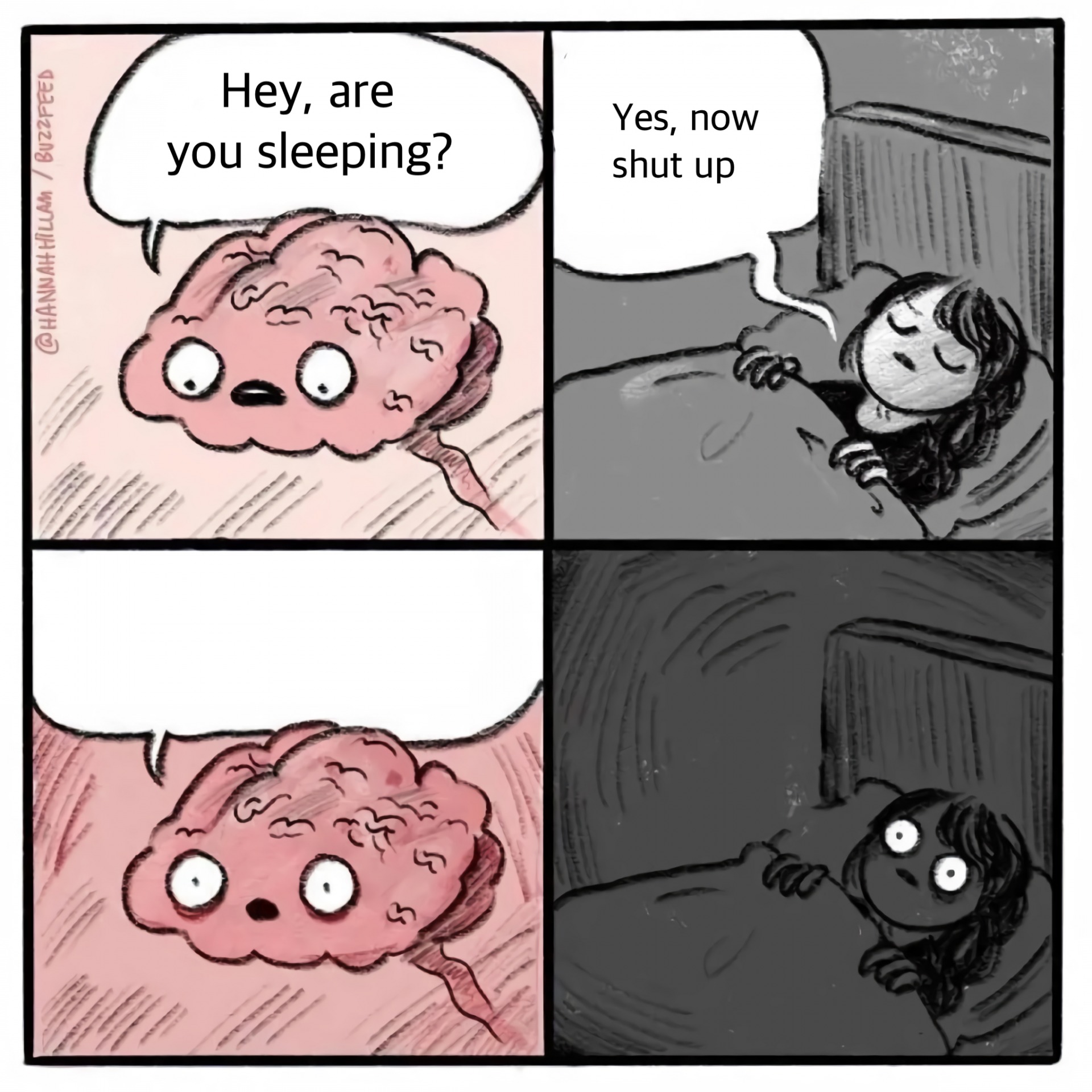 Hey are you sleeping (Upscaled) Blank Meme Template