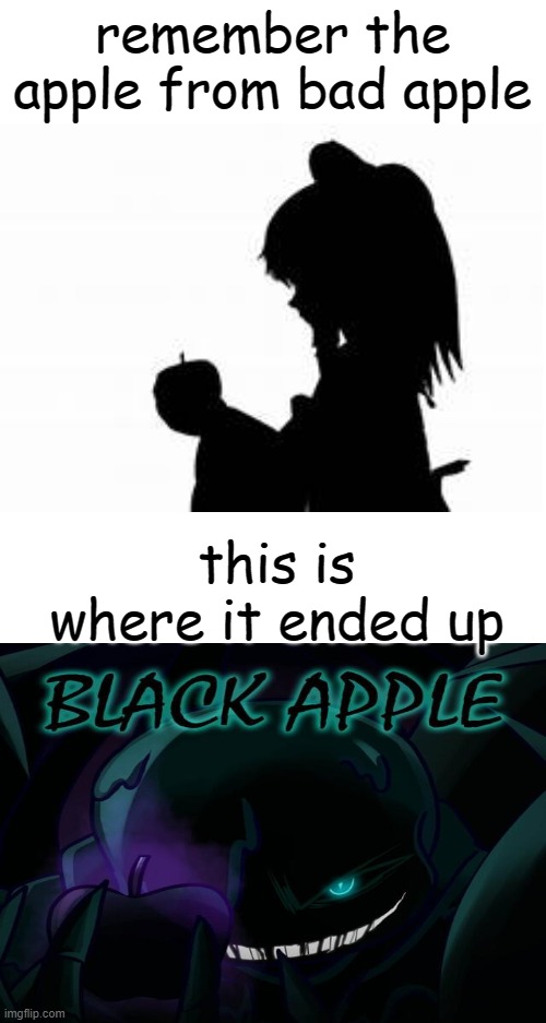 canon?!?!? | remember the apple from bad apple; this is where it ended up | image tagged in touhou,undertale | made w/ Imgflip meme maker