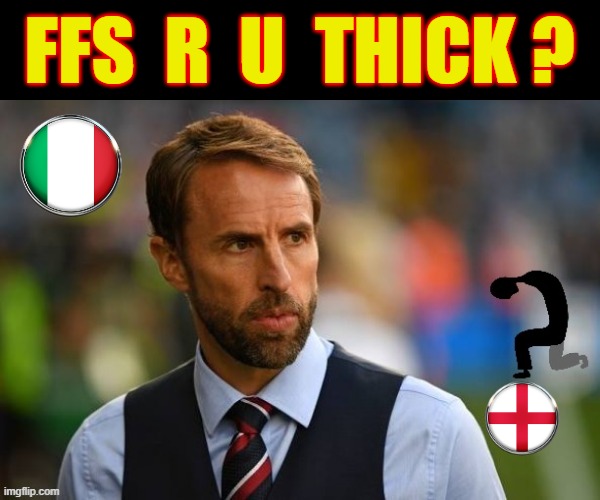 FFS | FFS  R  U  THICK ? | image tagged in england football | made w/ Imgflip meme maker