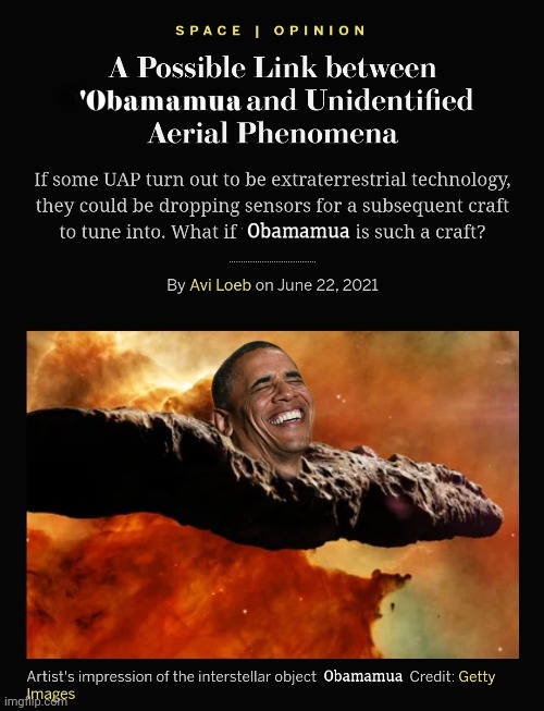 Obama the UAP | image tagged in obamamua,obama,aliens | made w/ Imgflip meme maker