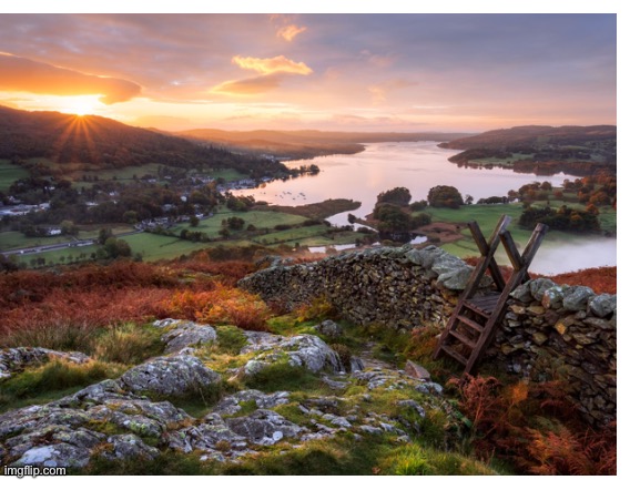 Lake District in North England | made w/ Imgflip meme maker