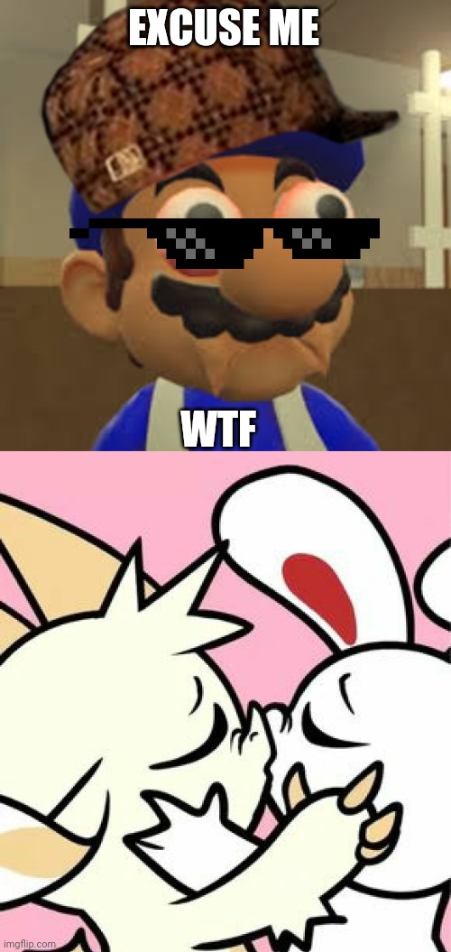 XD | EXCUSE ME; WTF | image tagged in smg4 oh shit,smg4,smg4's face,iscream,chikn nuggit,fwench fwy | made w/ Imgflip meme maker