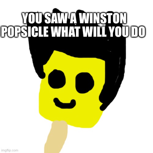 Blank Transparent Square | YOU SAW A WINSTON POPSICLE WHAT WILL YOU DO | image tagged in memes,blank transparent square | made w/ Imgflip meme maker