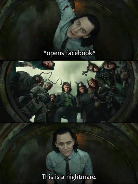 High Quality Loki nightmare Blank Meme Template