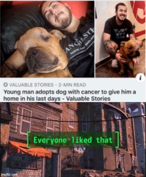 May he rest in doggy heaven  :( | image tagged in everyone liked that | made w/ Imgflip meme maker