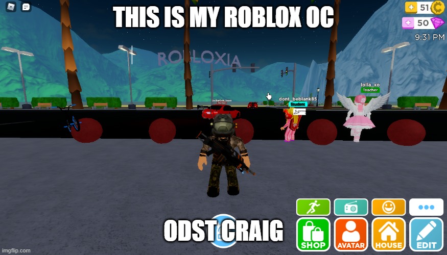 THIS IS MY ROBLOX OC; ODST CRAIG | made w/ Imgflip meme maker