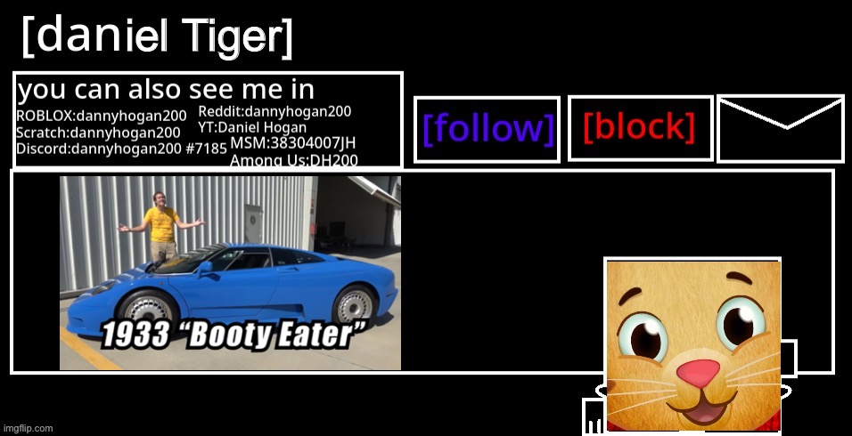image tagged in danny announcement | made w/ Imgflip meme maker