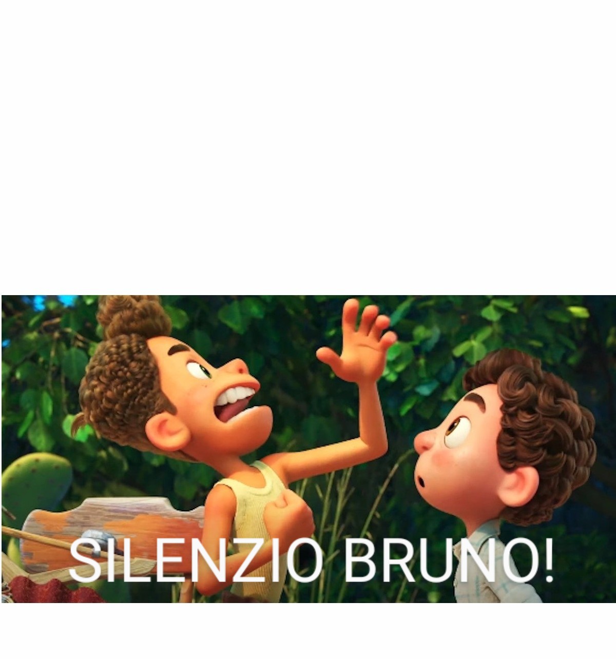 Silenzio Bruno Blank Meme Template