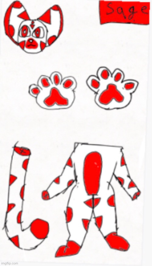 Sage ref sheet- he’s alive again | image tagged in furry | made w/ Imgflip meme maker