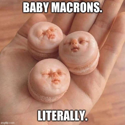 LOL |  BABY MACRONS. LITERALLY. | image tagged in funny memes,lol,baby | made w/ Imgflip meme maker