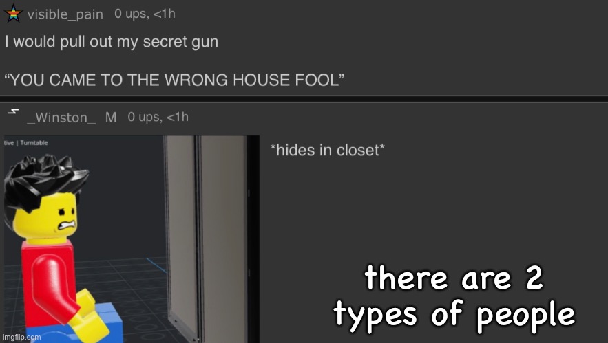 there are 2 types of people | made w/ Imgflip meme maker
