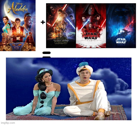 Star Wars Episode X  Aladdin LEAK | image tagged in snl,aladdin,adam driver | made w/ Imgflip meme maker