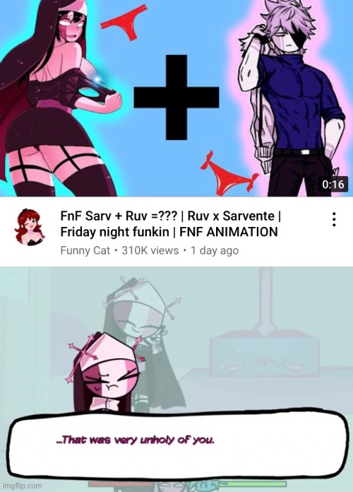 Why is this in my recommended? | image tagged in that was very unholy of you | made w/ Imgflip meme maker