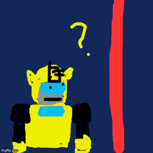Bumblebee: uhhh Optimus | image tagged in memes,blank transparent square | made w/ Imgflip meme maker