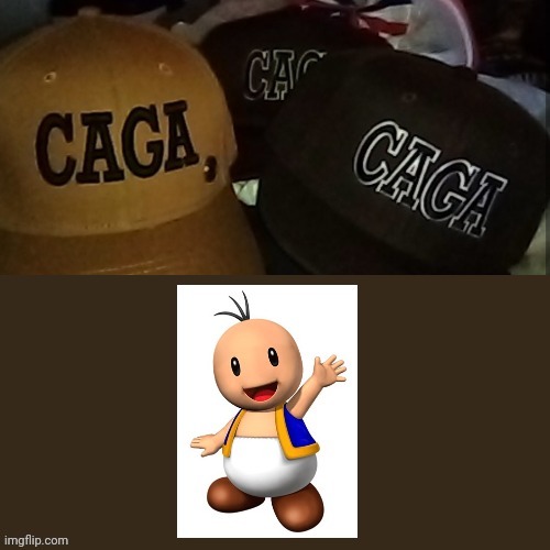 Mario Odyssey Toads New Hat - CAGA ASS PARTY | image tagged in super mario odyssey,caga,antisocial,socialists,hat,maga | made w/ Imgflip meme maker