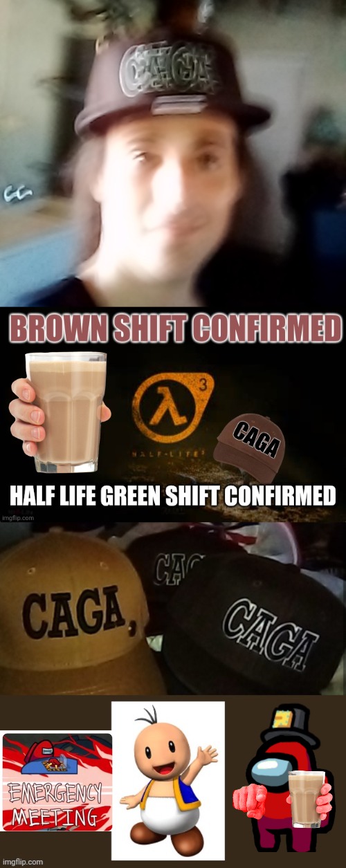 Half Life 3 confirmed Brown Shift here Choccy milk | image tagged in caga,brown,toilet,choccy milk,half life 3,halflife | made w/ Imgflip meme maker
