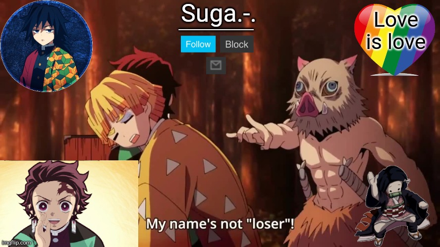 Suga’s demon slayer temp ty Yachi Blank Meme Template