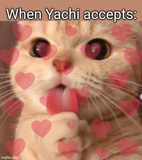 . | When Yachi accepts: | image tagged in tell me about it | made w/ Imgflip meme maker