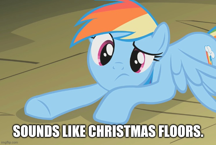 SOUNDS LIKE CHRISTMAS FLOORS. | made w/ Imgflip meme maker