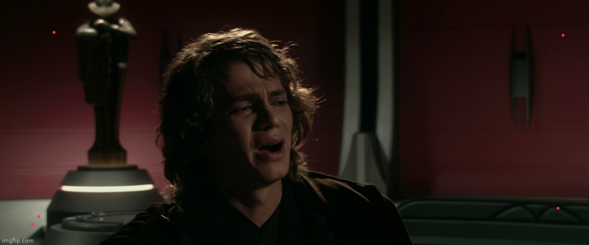 Anakin Skywalker what have I done #2 alignment pins Blank Meme Template