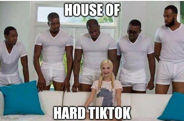 Tiktok | HOUSE OF; HARD TIKTOK | image tagged in gangbang | made w/ Imgflip meme maker