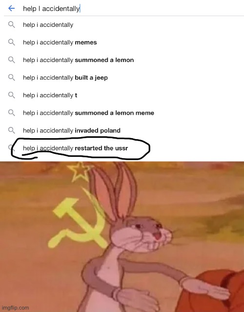 image tagged in bugs bunny communist | made w/ Imgflip meme maker