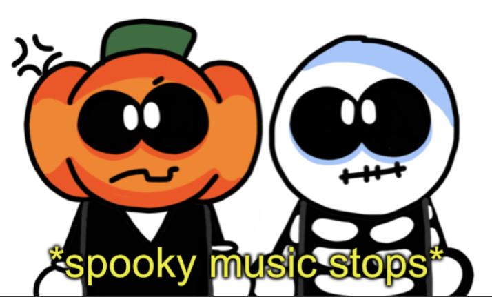 Spooky Music Stops Blank Meme Template