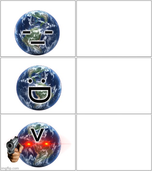 High Quality Earth format Blank Meme Template