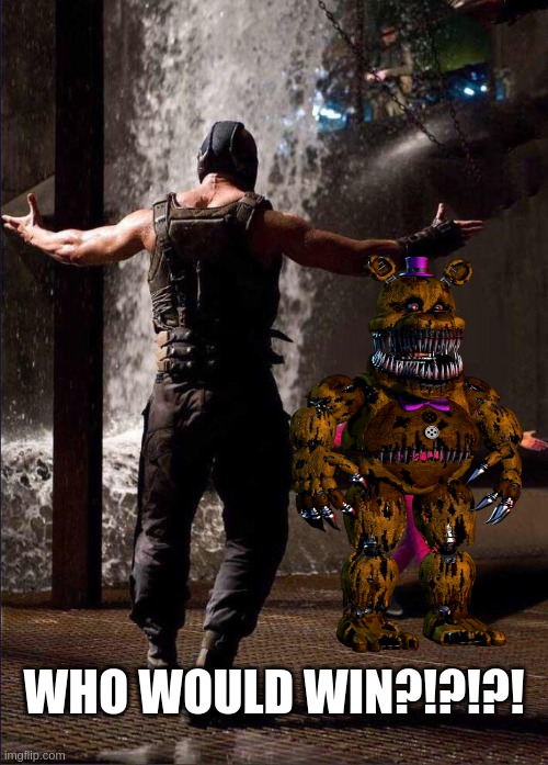 WHO WOULD WIN!?!?! | WHO WOULD WIN?!?!?! | image tagged in pink guy vs bane | made w/ Imgflip meme maker