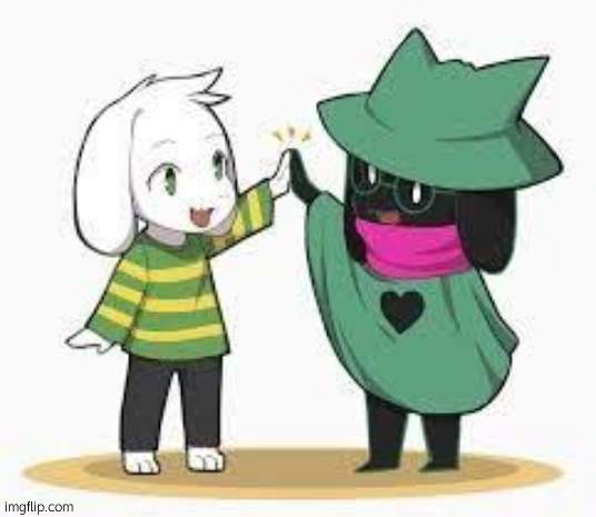 asriel and ralsei | image tagged in asriel and ralsei | made w/ Imgflip meme maker