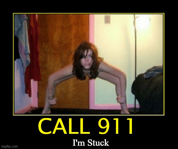 Petula Parker: Your Friendly, Neighbor Spiderman's Sister | CALL 911; I'm Stuck | image tagged in vince vance,spiderman,memes,emergency,911,contortionist | made w/ Imgflip meme maker