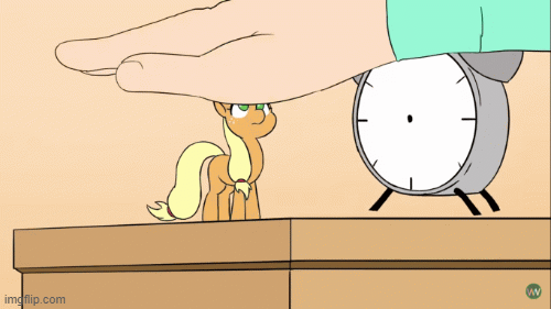 Applesquish | image tagged in gifs,mlp,applejack,memes | made w/ Imgflip images-to-gif maker