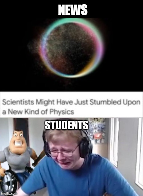 NEWS; STUDENTS | image tagged in callmecarson crying next to joe swanson | made w/ Imgflip meme maker