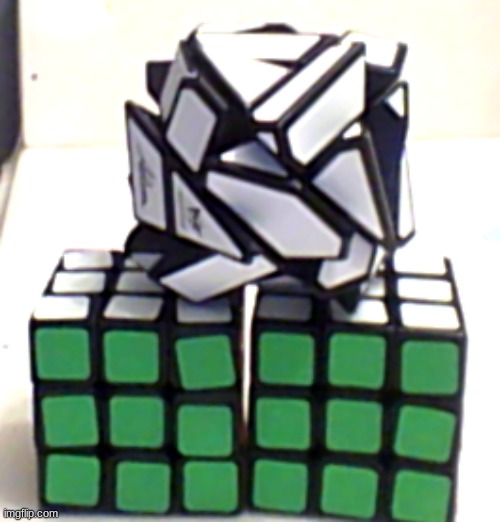 how do you solve a ghost cube and my 2x2 is at my dads | made w/ Imgflip meme maker