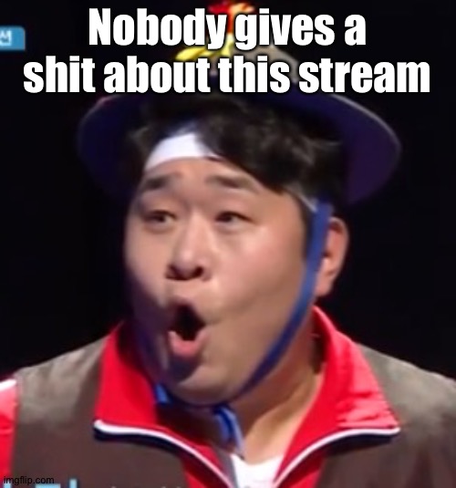 Call me Shiyu now |  Nobody gives a shit about this stream | image tagged in pogging seyoon higher quality | made w/ Imgflip meme maker