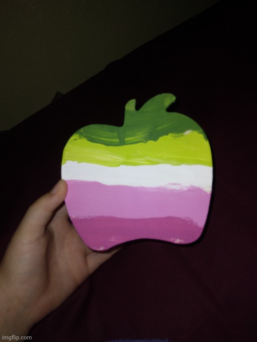Abrosexual apple lmfao filled with 44 dollars, a penny for everytime my sexuality has changed  :0 | made w/ Imgflip meme maker