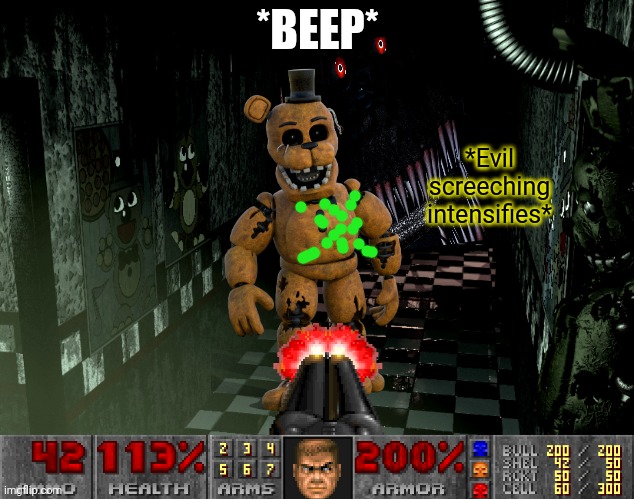 *BEEP* *Evil screeching intensifies* | made w/ Imgflip meme maker