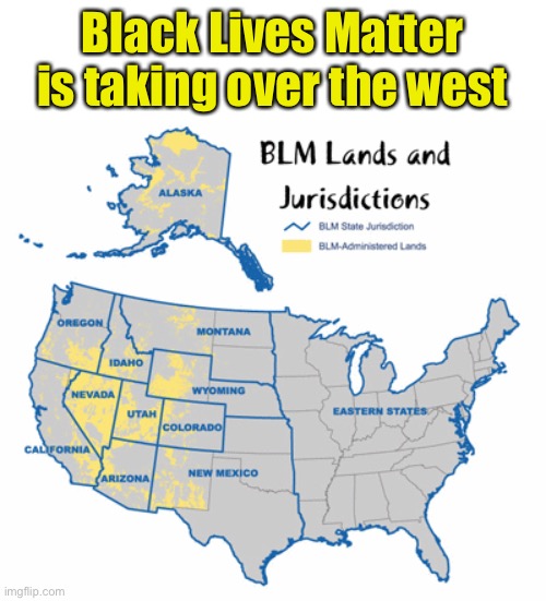 BLM Map | Black Lives Matter
is taking over the west | image tagged in blm | made w/ Imgflip meme maker
