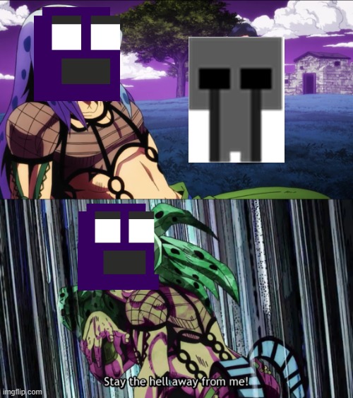 FNAF 3 night 5 minigame be like | image tagged in jojo stay away | made w/ Imgflip meme maker