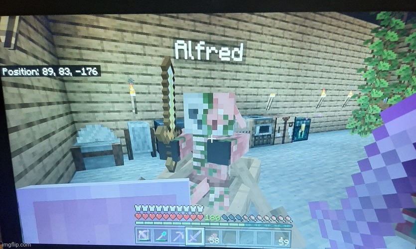 Say hi to Alfred, the guardian of my storage room | made w/ Imgflip meme maker