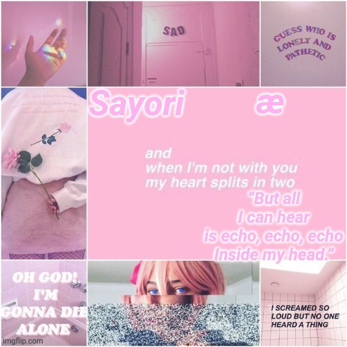 Sayori Temp | æ | image tagged in sayori temp | made w/ Imgflip meme maker